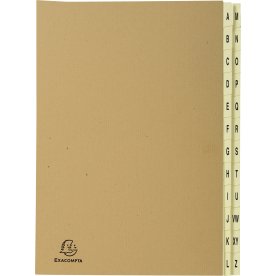 Exacompta Sorteringsmappe, A-Z, brun