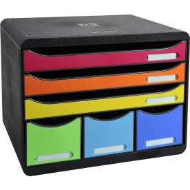 Exacompta Store-Box Skuffekabinet, 6, harleq.