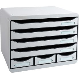 Exacompta Store-Box Skuffekabinet, 7, grå