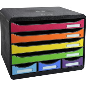 Exacompta Store-Box Skuffekabinet, 7, harlequin