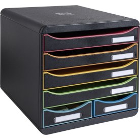 Exacompta Big-Box Maxi Skuffekabinet, sort/harleq.