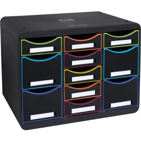 Exacompta Store-Box Skuffekabinet, sort/harlequin