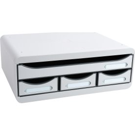 Exacompta Toolbox Skuffekabinet, 4, lysegrå