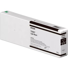 Epson T55K700 UltraChrome HDX blækpatron, lys sort