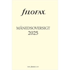 Filofax 2025 Refill | Pocket | Månedsoversigt