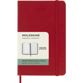 Moleskine 2025 Kalender | H | Uge | Poc. | Rød