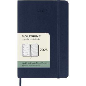 Moleskine 2025 Kalender | S | Uge | Poc. | Blå