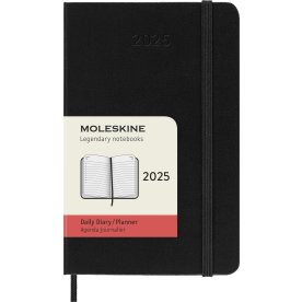 Moleskine 2025 Kalender | H | Dag | Poc. | Sort