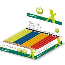 Linex Skoleblyant Jumbo | HB | Ass. farver