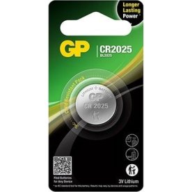 GP CR2025 Lithium knapcelle batteri, 1 stk.