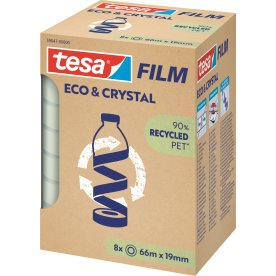 tesa Eco Crystal Kontortape | 19mm x 66m | 8 rl.