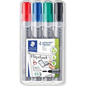 Staedtler 356 Flipover Marker | 4 farver