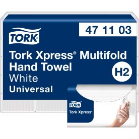 Tork H2 Xpress Uni Håndklædeark, returfibre, 20 pk