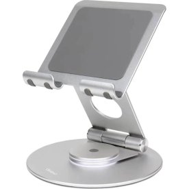 DESIRE2 Tabletstander Dual Pivot 360, sølv