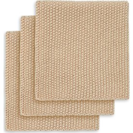 Engholm karklud, bomuld, 25x25 cm, natur, 3 stk.