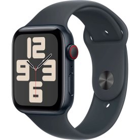 Apple Watch SE GPS, 44mm, midnat, sport band, M/L