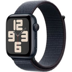 Apple Watch SE GPS, 44mm, midnat, sport loop