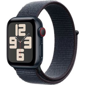 Apple Watch SE (GPS+4G) 40mm, midnat, sport loop
