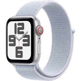 Apple Watch SE (GPS+4G) 40mm, sølv, sport loop