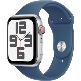 Apple Watch SE (GPS+4G) 44mm sølv, sport band, M/L