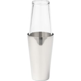 Steel Function Boston Shaker, stål/glas, 700 ml.