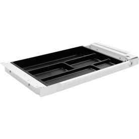 Slim Tray Small Udtræksskuffe m/lås, Hvid