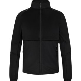 Engel X-treme midlayer cardigan, Sort, Str. L