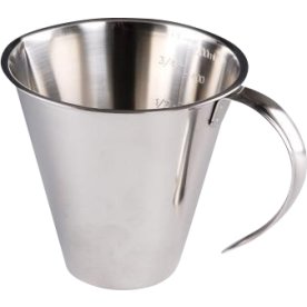 Målekande Konisk, stål, 0,50 L