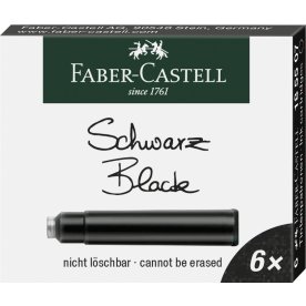 Faber-Castell EU Refill | Fyldepen | Sort | 6 stk.