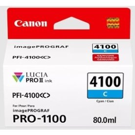 Canon PFI-4100 blæktank, cyan, 80ml