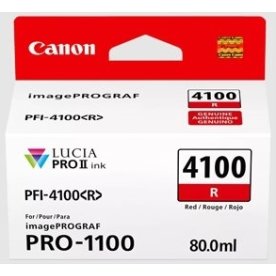 Canon PFI-4100 blæktank, 80 ml, rød