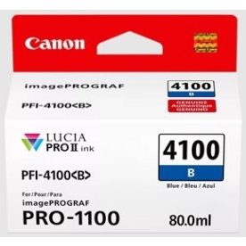 Canon PFI-4100 blæktank, 80 ml, blå