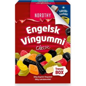 Lakridskonfekt, Engelsk Vingummi, 600g