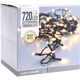 Lyskæde 720 LED, 54 meter, varm hvid