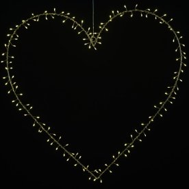 Sirius Liva Cluster Hjerte, 140LED, guld