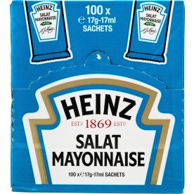 Heinz Salat Mayonnaise portionsposer, 100 x 17 g