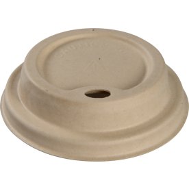 Låg til papkrus på 24 cl, Bagasse, 50 stk.