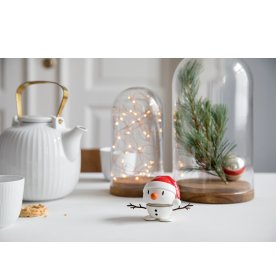 Hoptimist Snowman m. nissehue, Hvid, S