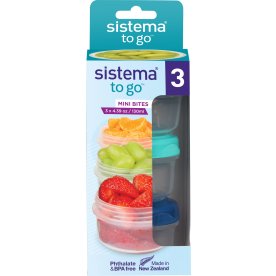 Sistema Mini Bites To Go, 3 stk, 130 ml.