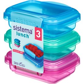 Sistema Lunch Packs, 3 stk, 200 ml.