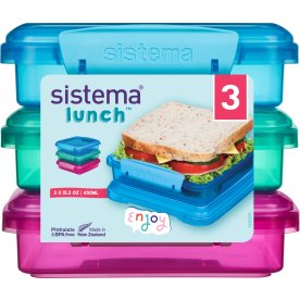 Sistema Sandwich Box, 3 stk, 450 ml.