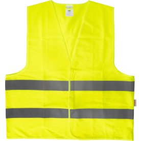Refleksvest m. velcro-luk, gul, str. XL