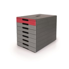 Durable Idealbox Pro Skuffekabinet | 7 | Rød/Grå