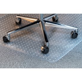 Lux stoleunderlag m/pigge, 120x150 cm, PVC