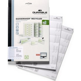 Durable R. Navneskilte indstik | 40x75mm | 240stk.