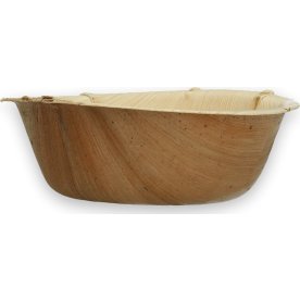 Engangstallerken, Dyb, Palmeblad, Ø18,2cm, 25 stk.