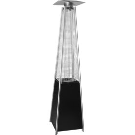 Terrassevarmer Square, 227 cm, Sort