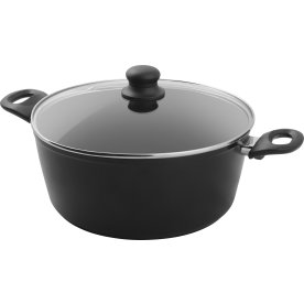Gryde med låg, alu med belægning, PFAS-fri, 6,5L
