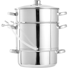 Saftkoger m/låg, rustfrit stål, 8L