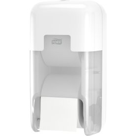 Tork T7 Dispenser Toiletpapir u/hylse, Dual, Hvid